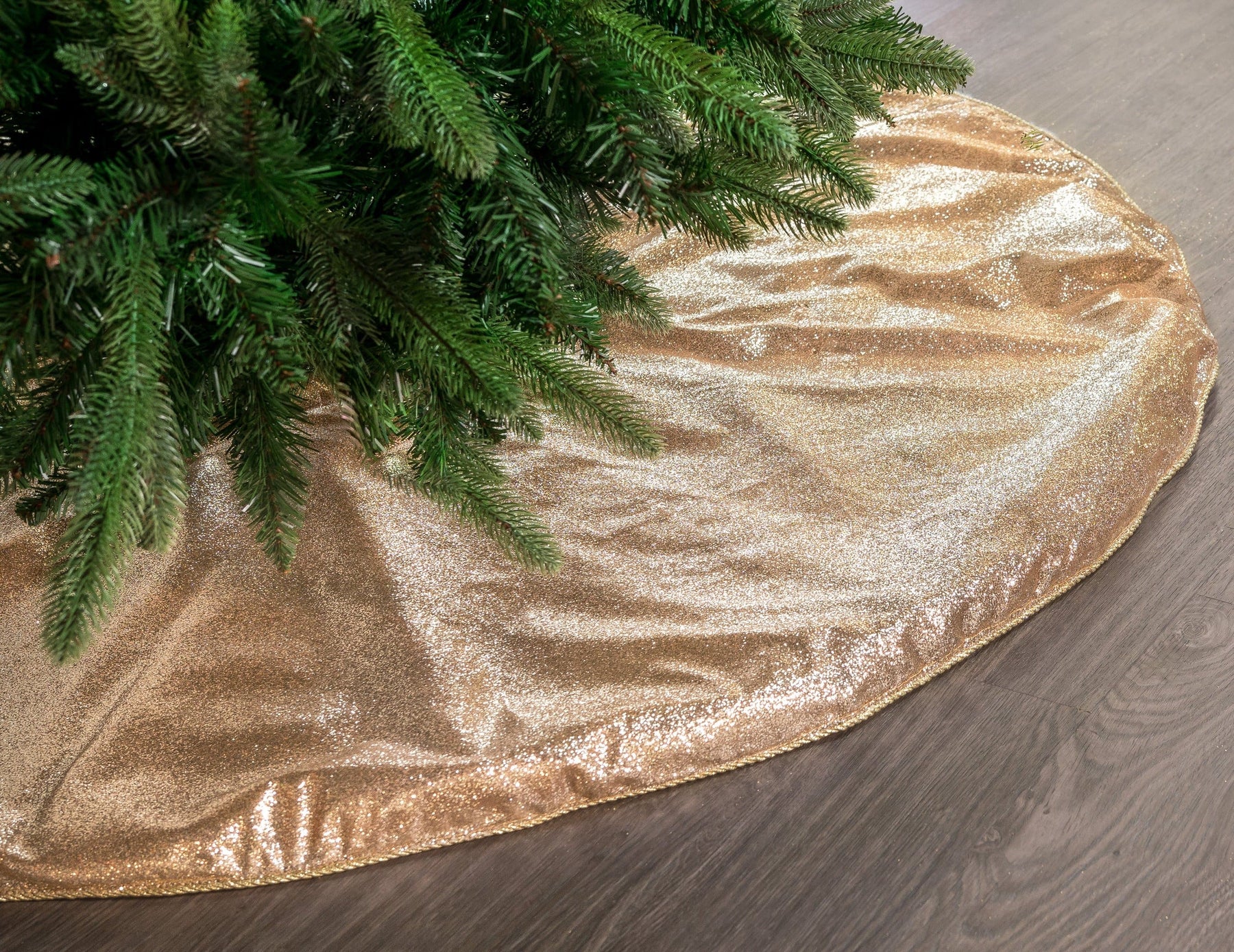 gold skirt for christmas tree