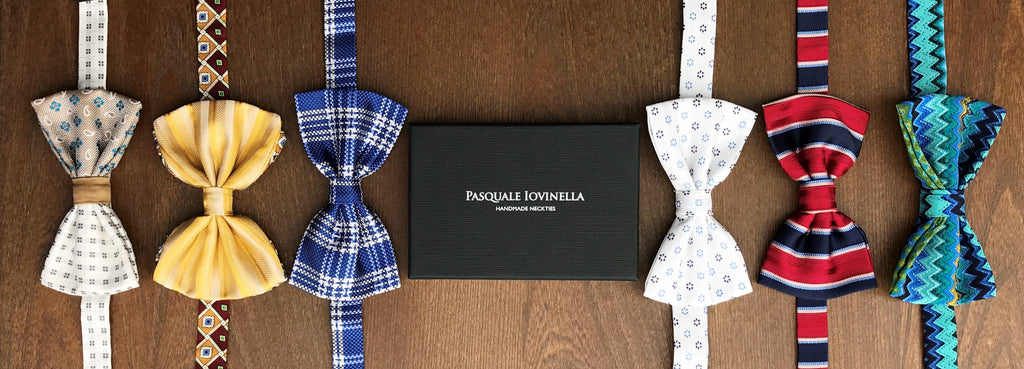 various bow ties handmade by Pasquale Iovinella