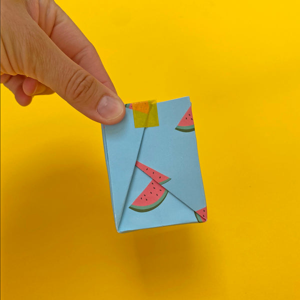 Origami Paper Bag - DIY Paper Bag with Handles - Easy Paper Gift Bags | Origami  easy, Small paper bags, Diy paper bag