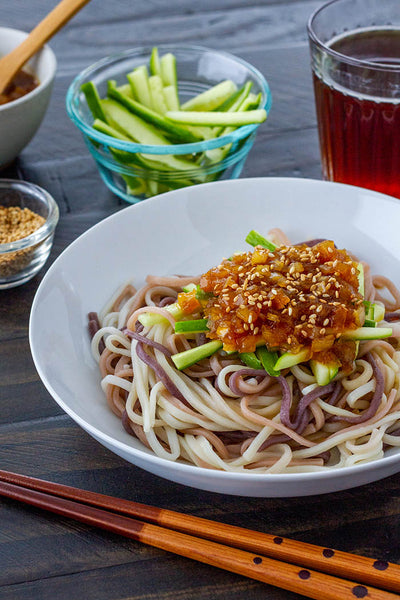 Hiyashi Miso Udon (Chilled Udon Noodles with Miso Sauce)