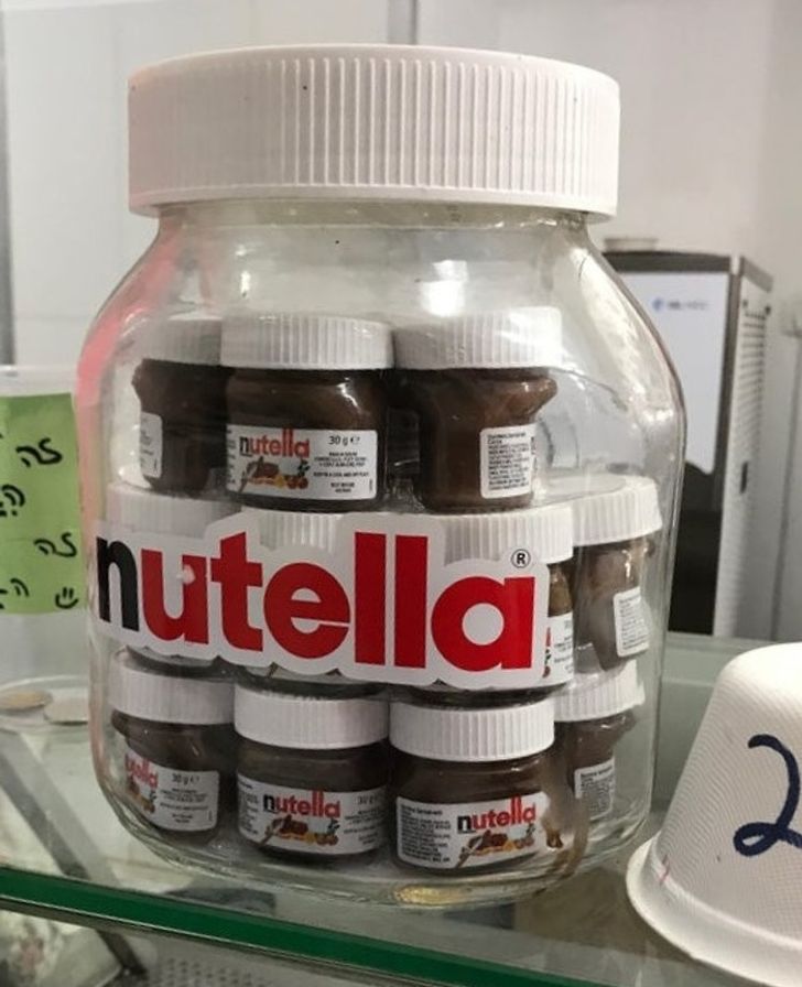 Pots of Nutella
