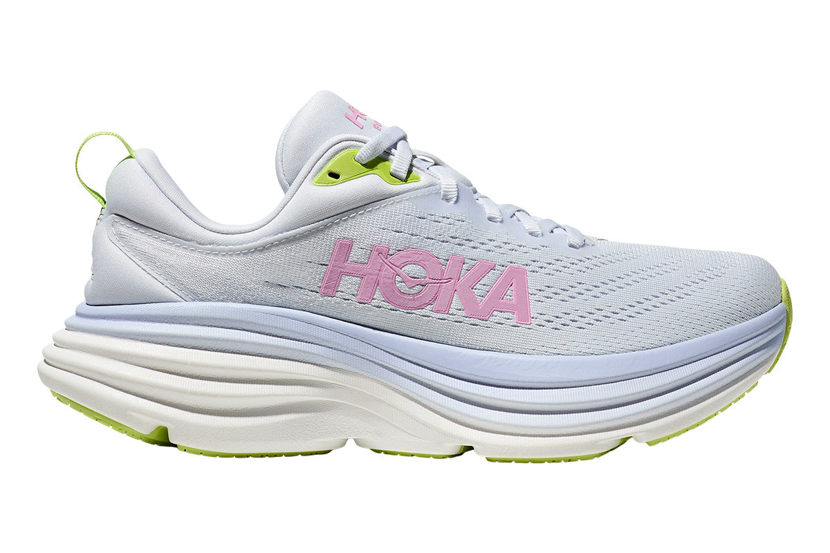 Hoka Bondi 8 D Blanc De Blanc / Sunlit Ocean Womens