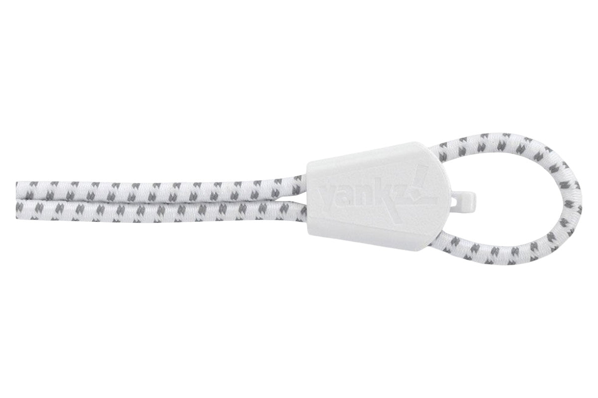 Yankz Surelace System Reflective White/White Toggle