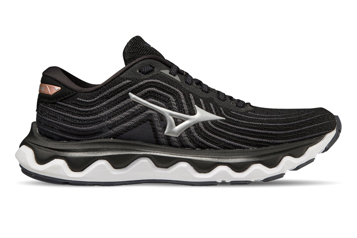 Mizuno Wave Horizon 6 D Black/silver/rose Copper Womens