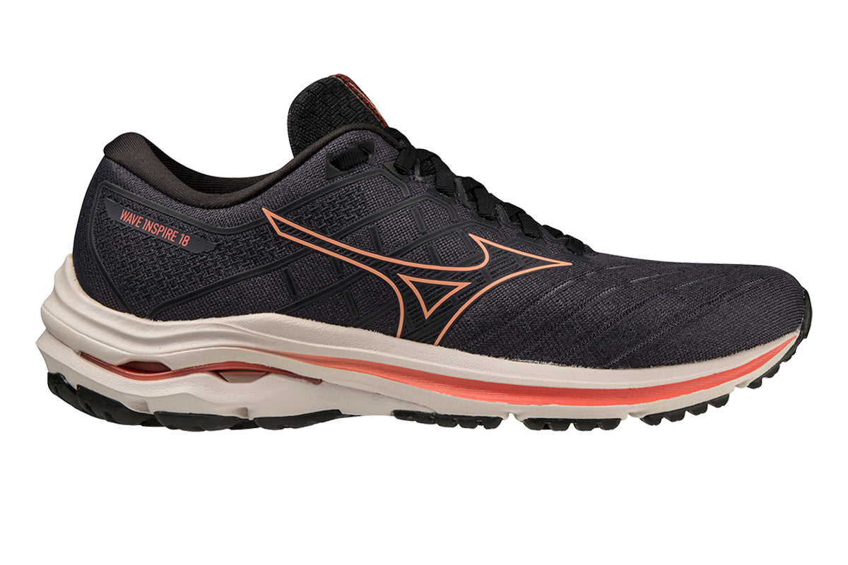 Mizuno Wave Inspire 18 B Night Sky/Salmon/Wind Chime Womens