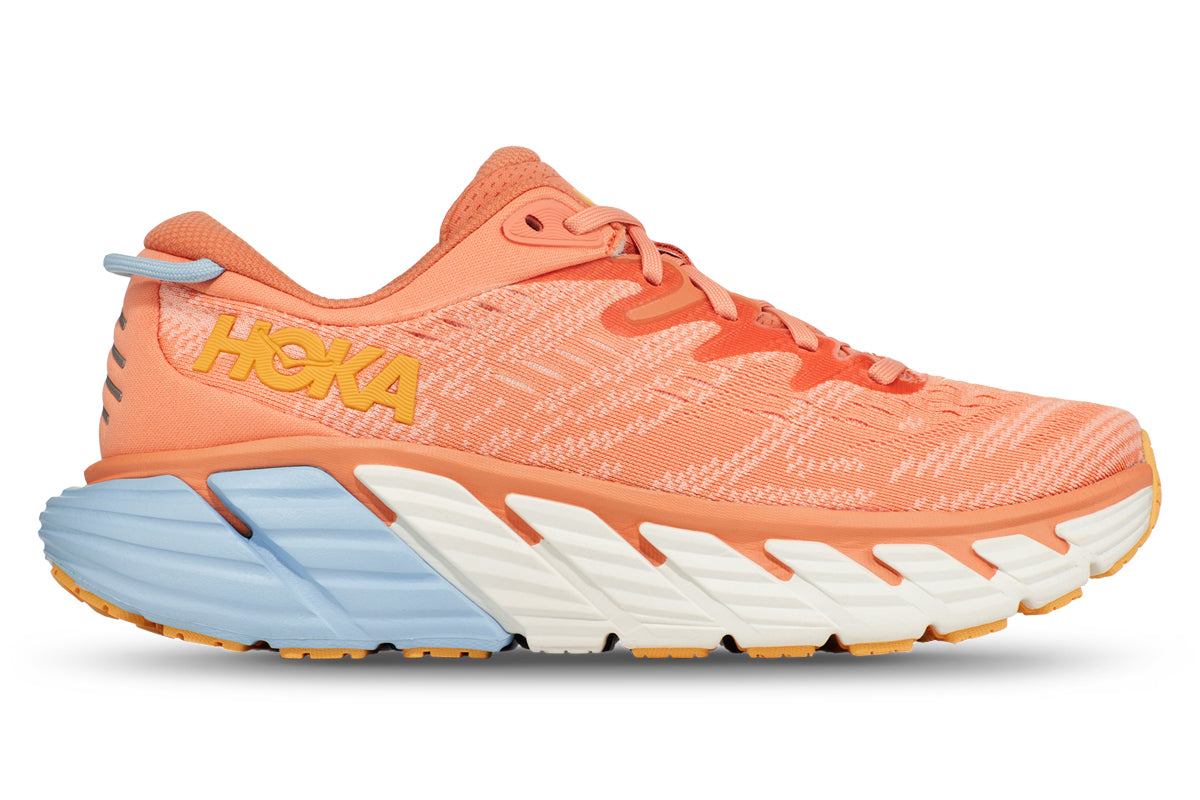 Hoka Gaviota 4 D Coral/Peach/Parfait Womens