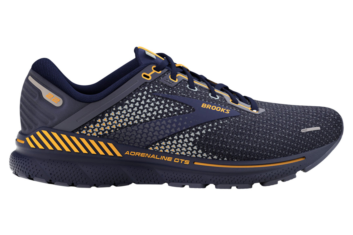 Brooks Adrenaline GTS 22 B Oyster/india Ink/blue Mens