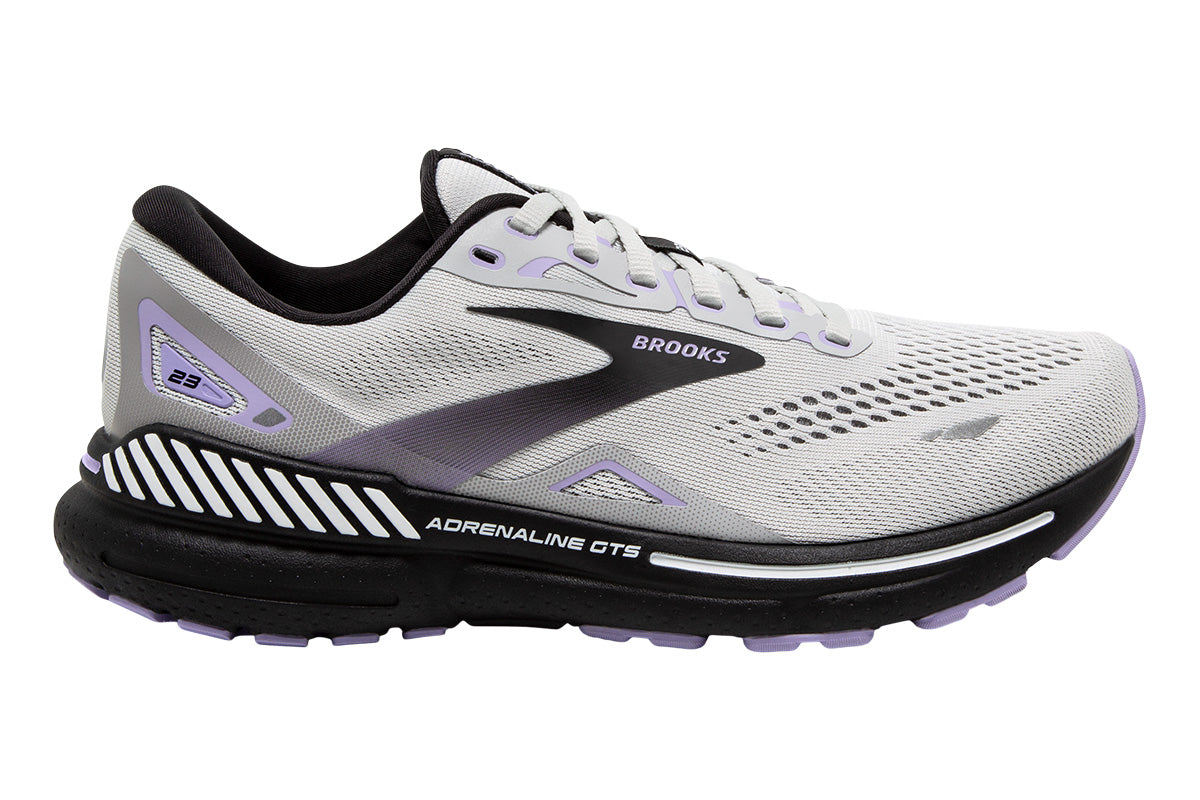 Brooks Adrenaline GTS 23 2E Grey/Black/Purple Womens