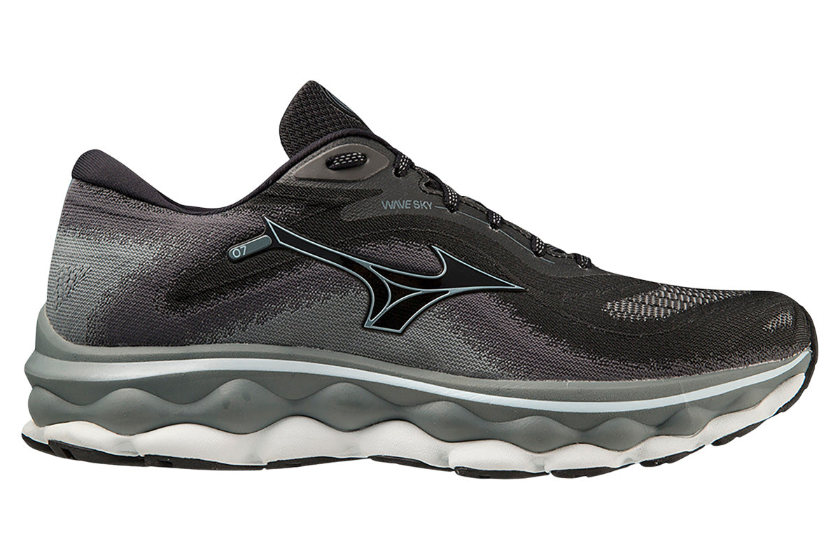 Mizuno Wave Sky 7 2E Black/Nickel/Ebony Mens