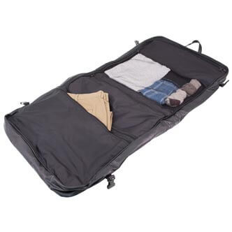highland series Executive Garment Bag, opened showing contents