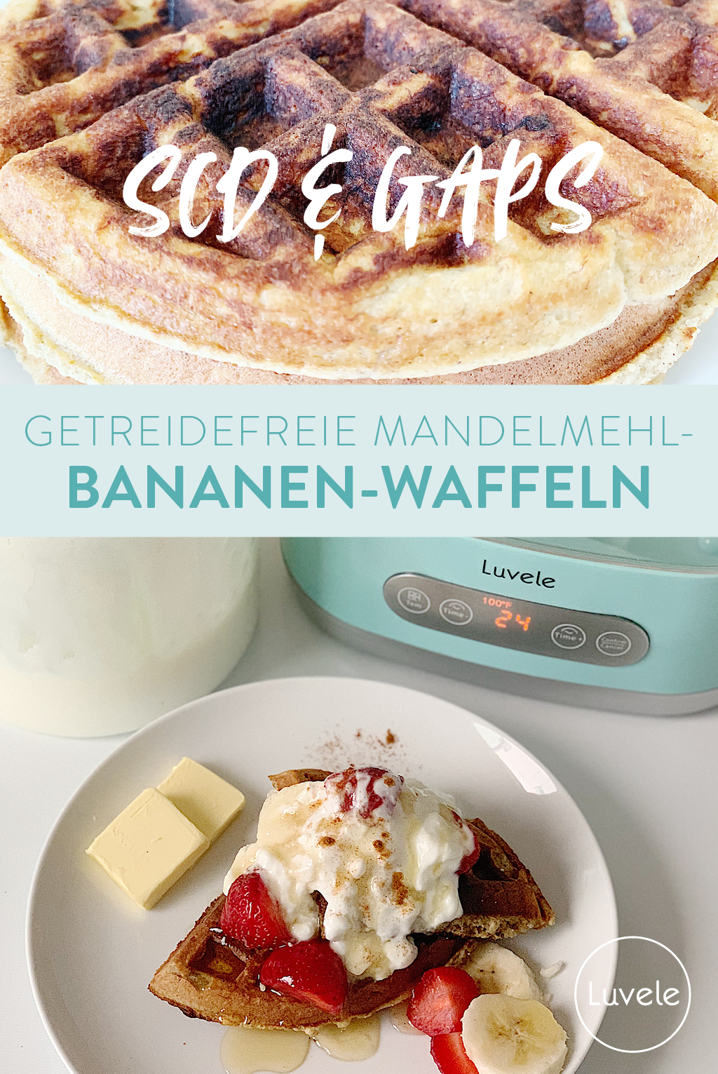 Getreidefreie Bananen-Waffeln (PALEO SCD GAPS)