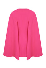 Load image into Gallery viewer, Luna Cape Dress Hot Pink