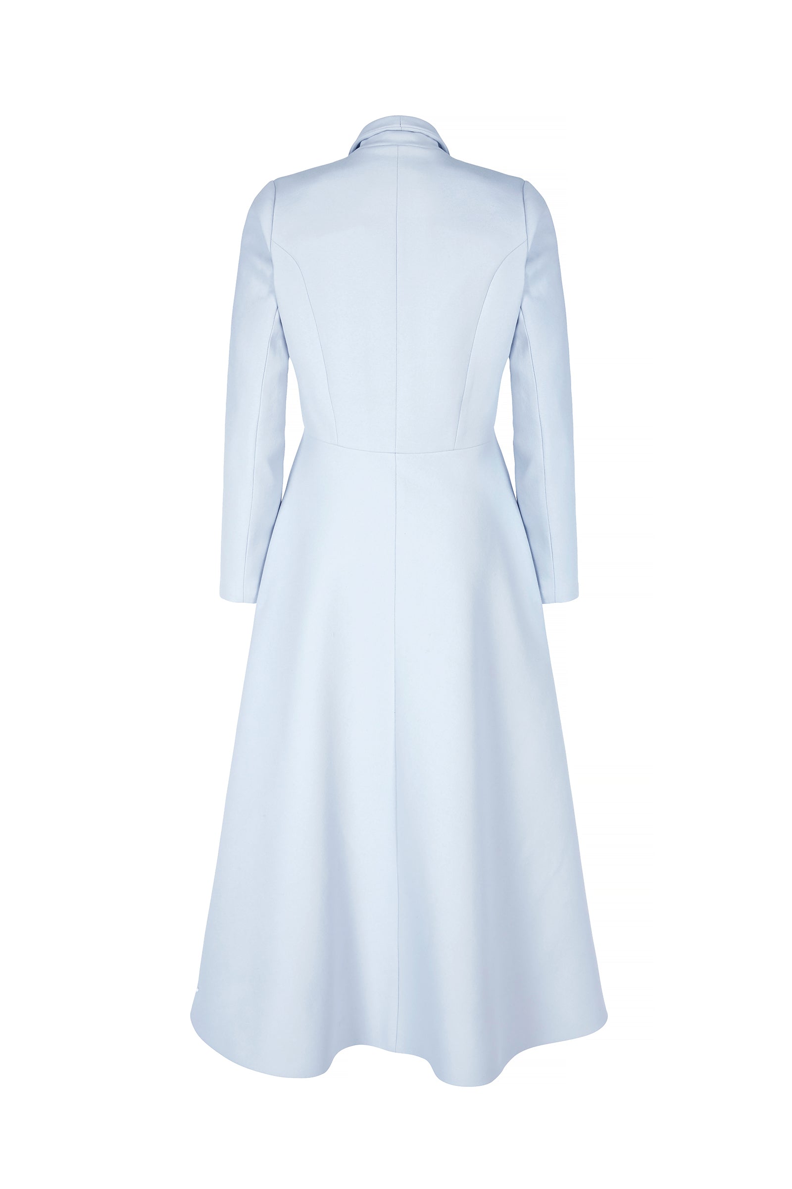 Hunter Powder Blue Wool Coat Dress | Luxury Coats | Suzannah London