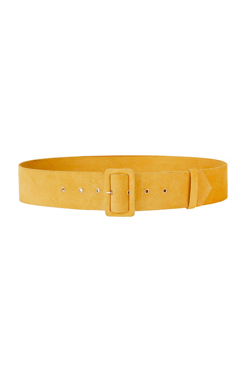 Suede Wide Waist Belt