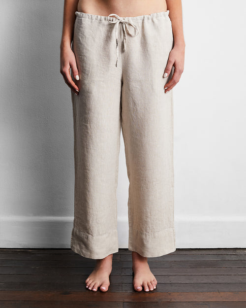 Boyd Drawstring Linen Pants, Velvet