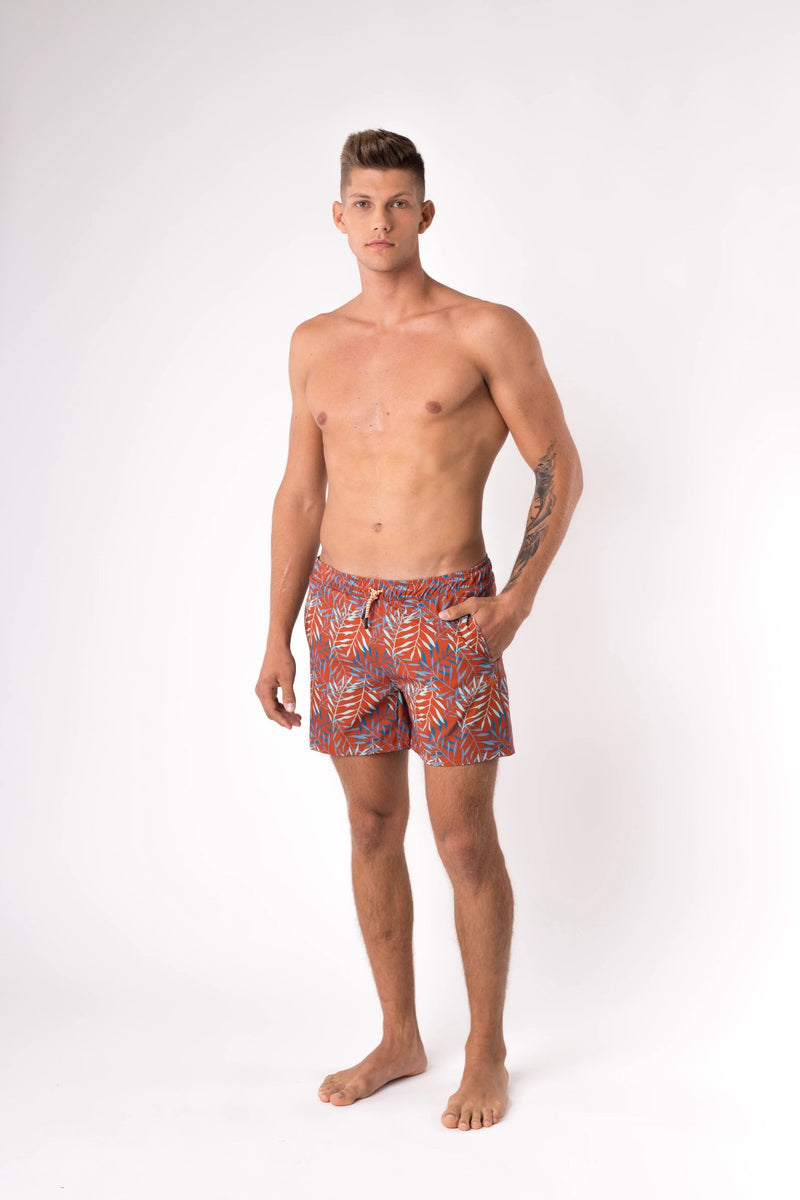 burnt orange swim trunks