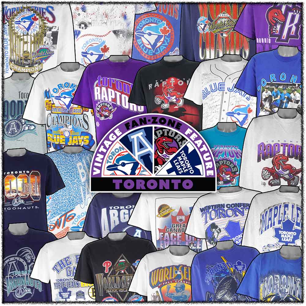 Vintage NBA (TULTEX) - Toronto Raptors Big Spell-Out T-Shirt 1990s Small