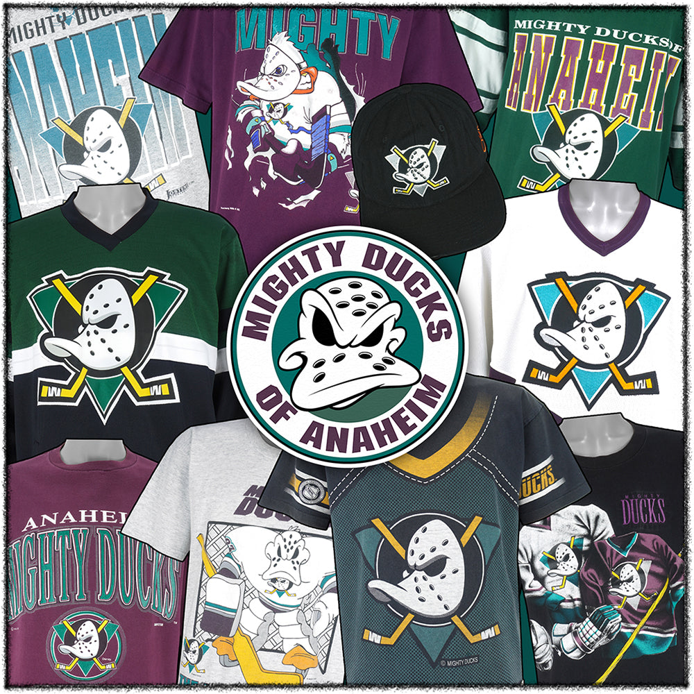 NHL Mighty Ducks of Anaheim Long Sleeve Polo Sweater Large Hockey