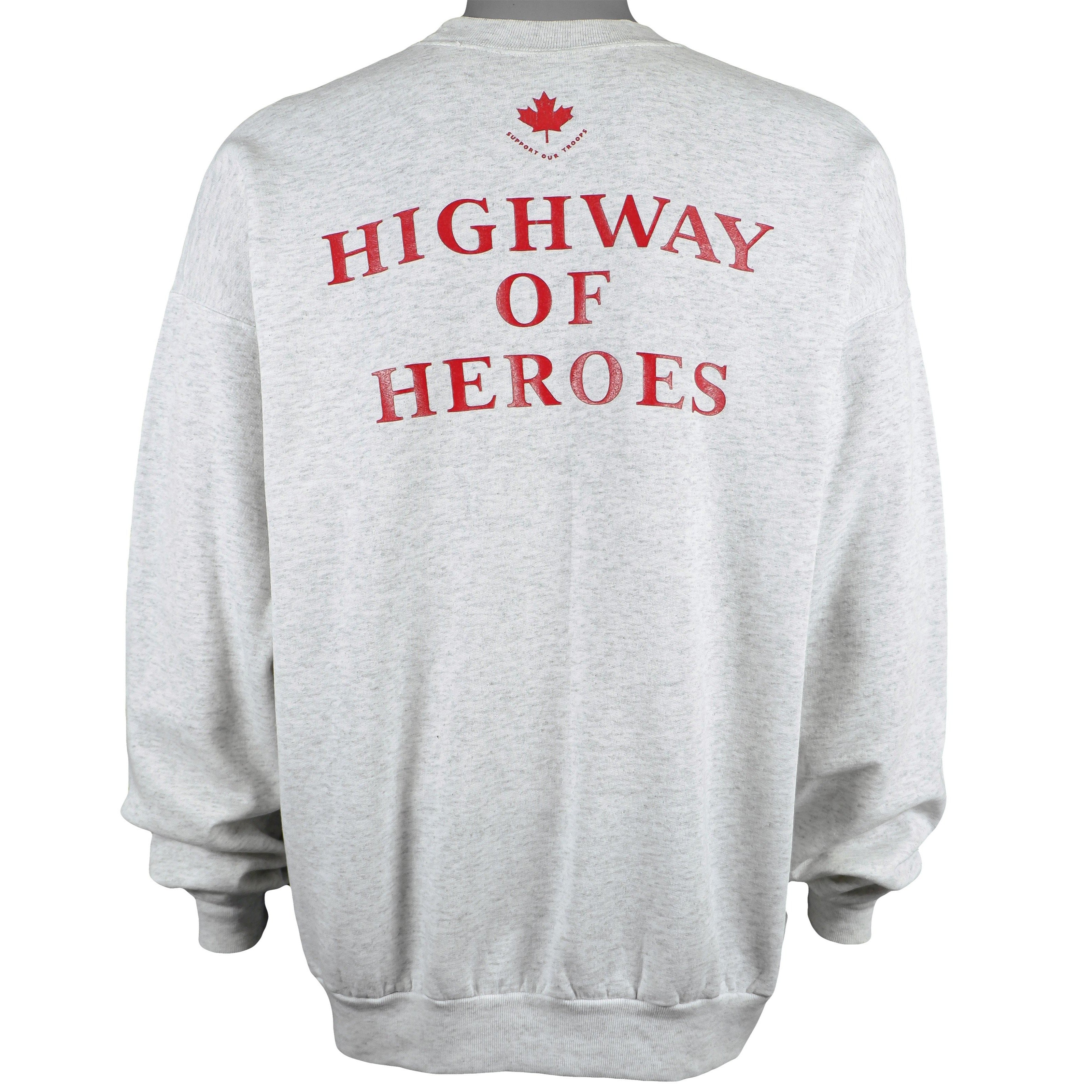 Vintage (Hanes) - Highway of Heroes Crew Neck Sweatshirt 1990s X