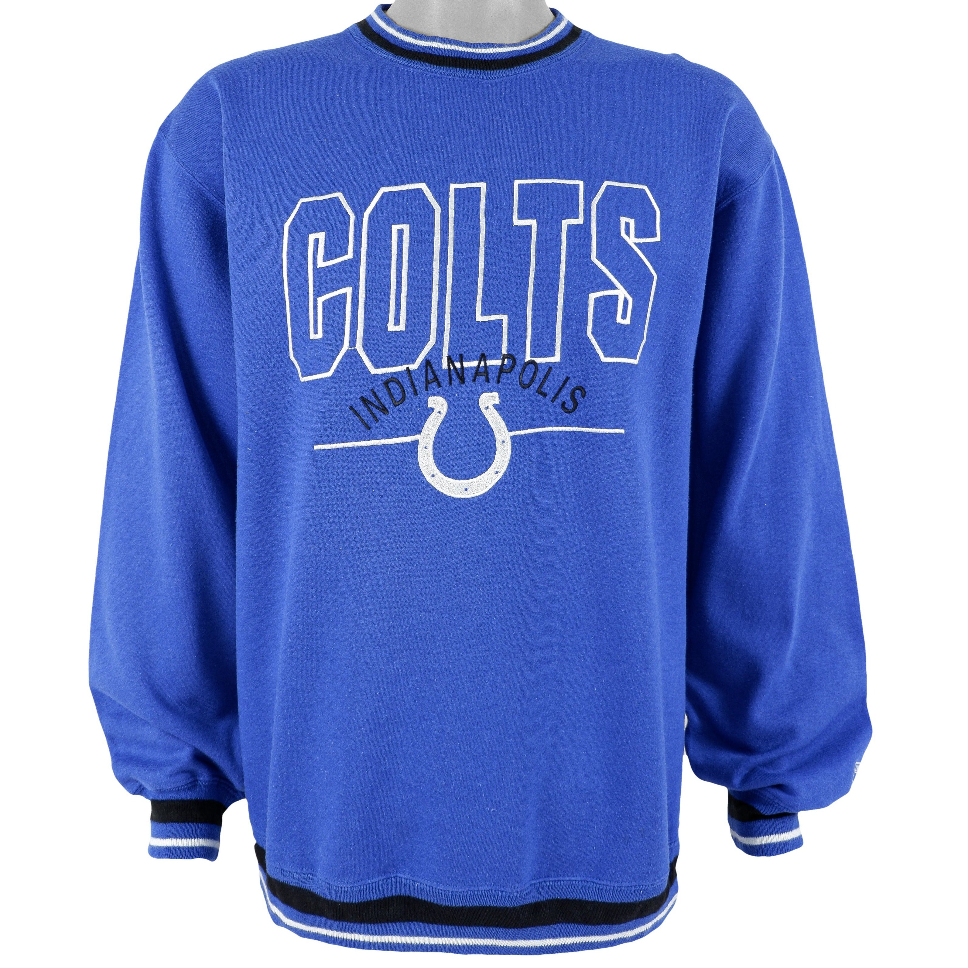 Indianapolis Colts Nike Prime Logo Name Split Pullover Hoodie - Anthracite