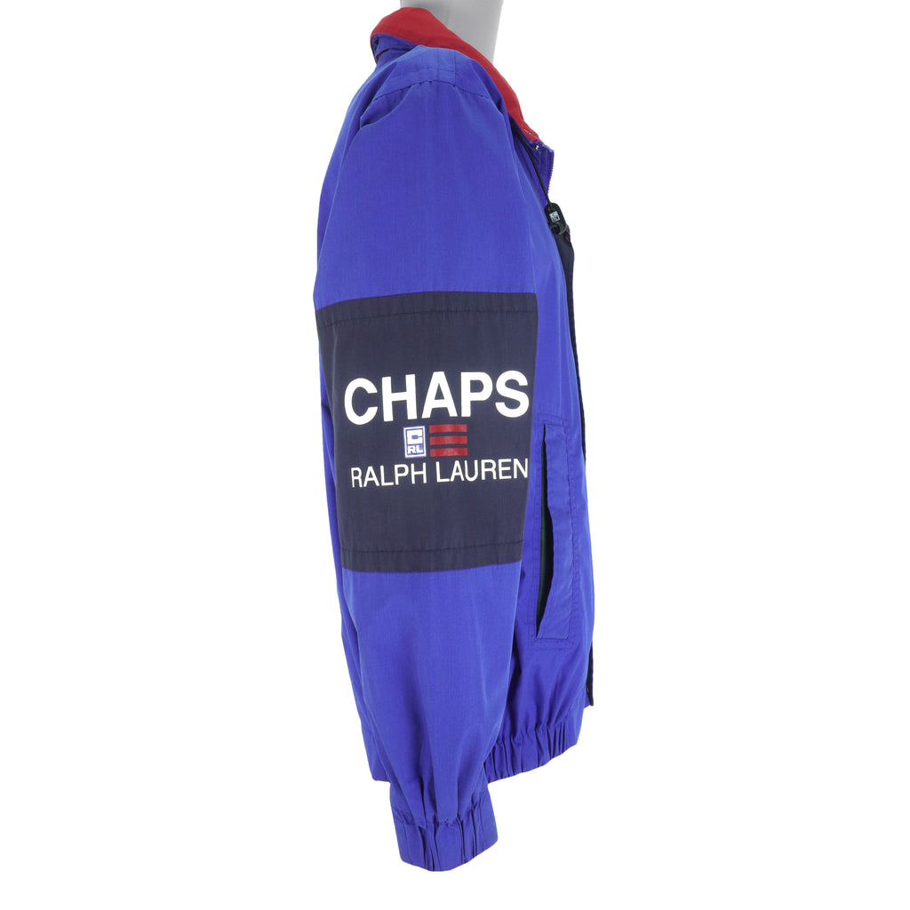 Vintage (Chaps) - Blue Ralph Lauren Zip-Up Jacket 1990s Small – Vintage  Club Clothing