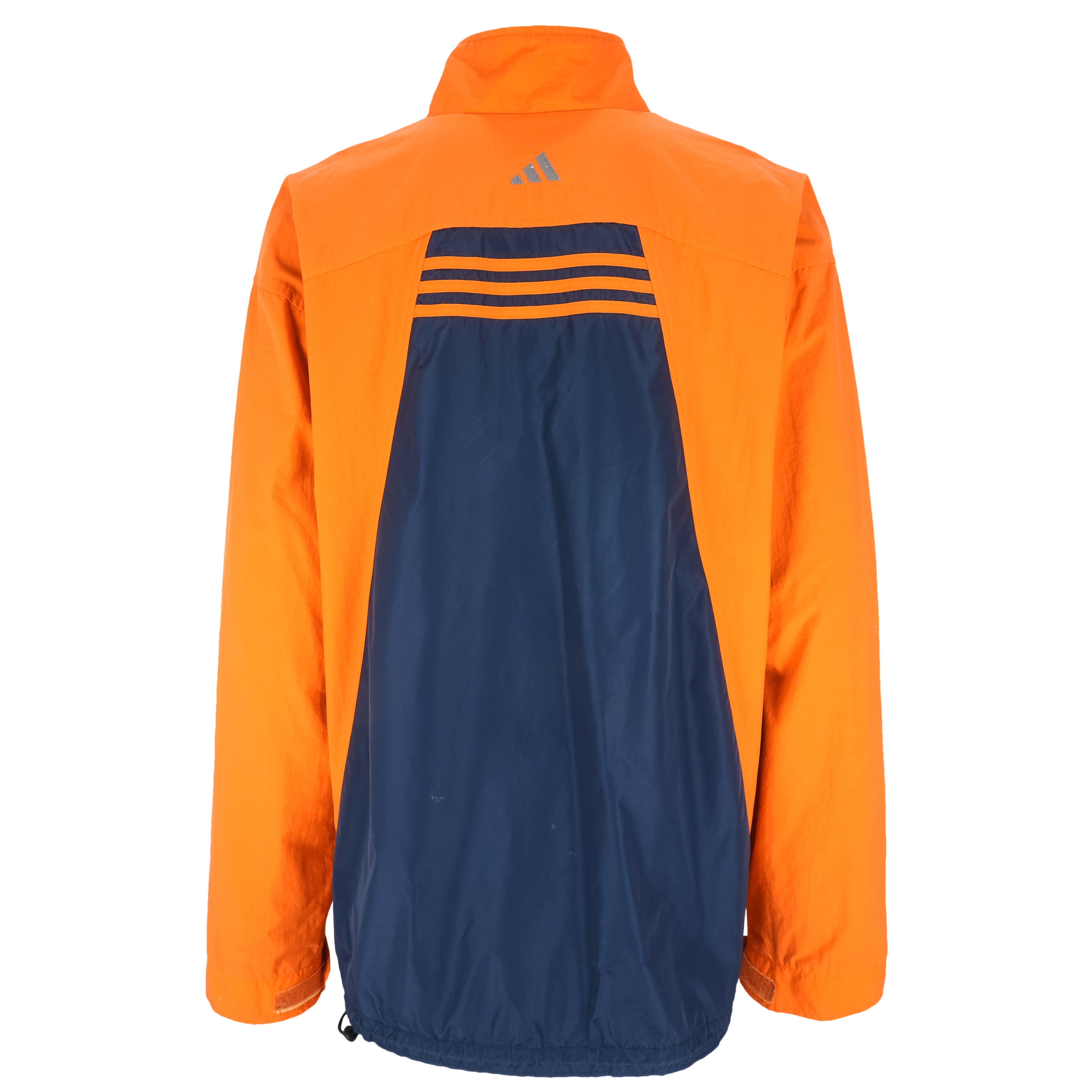 adidas blue and orange windbreaker