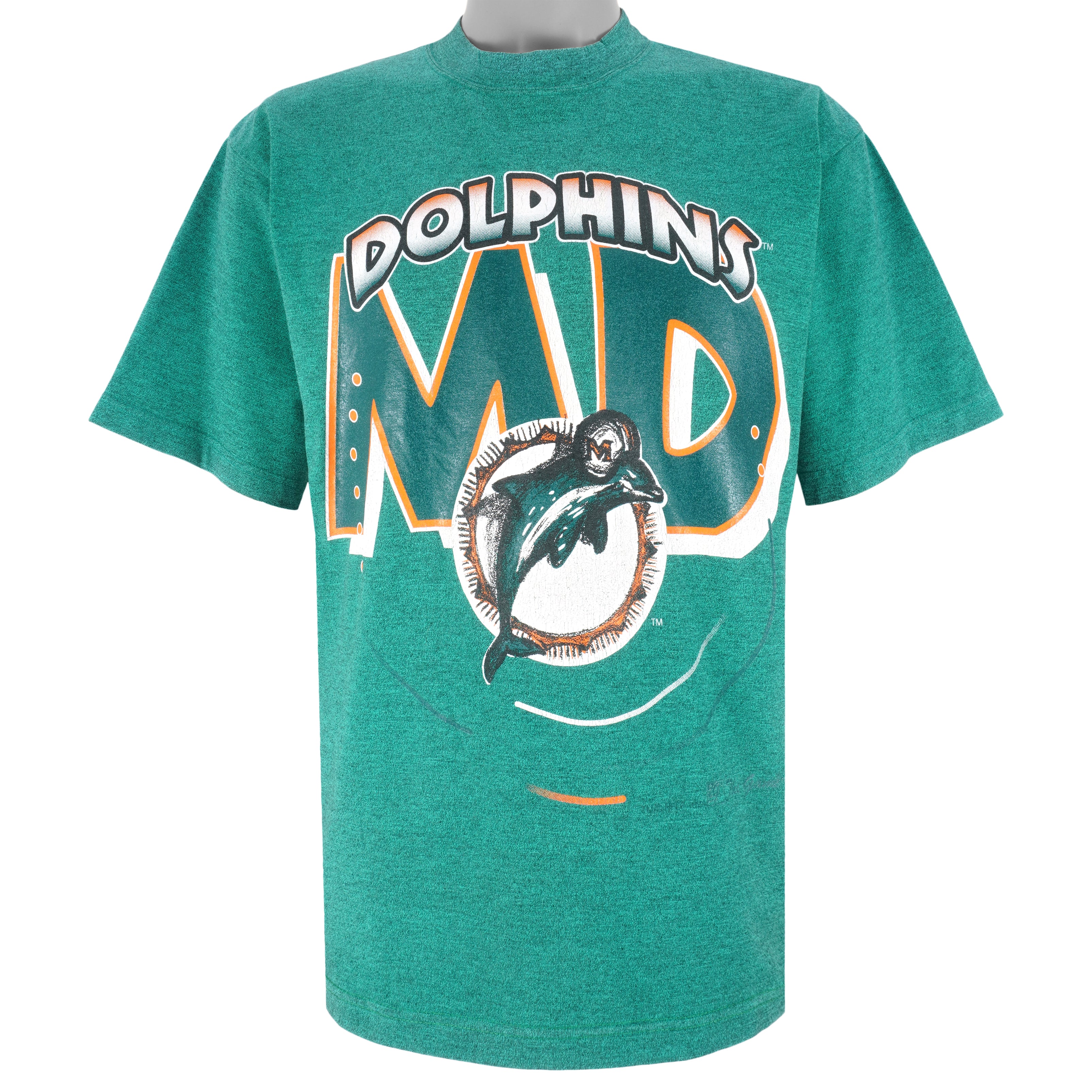 Nike Rewind (NFL Miami Dolphins) Women's Ringer T-Shirt.