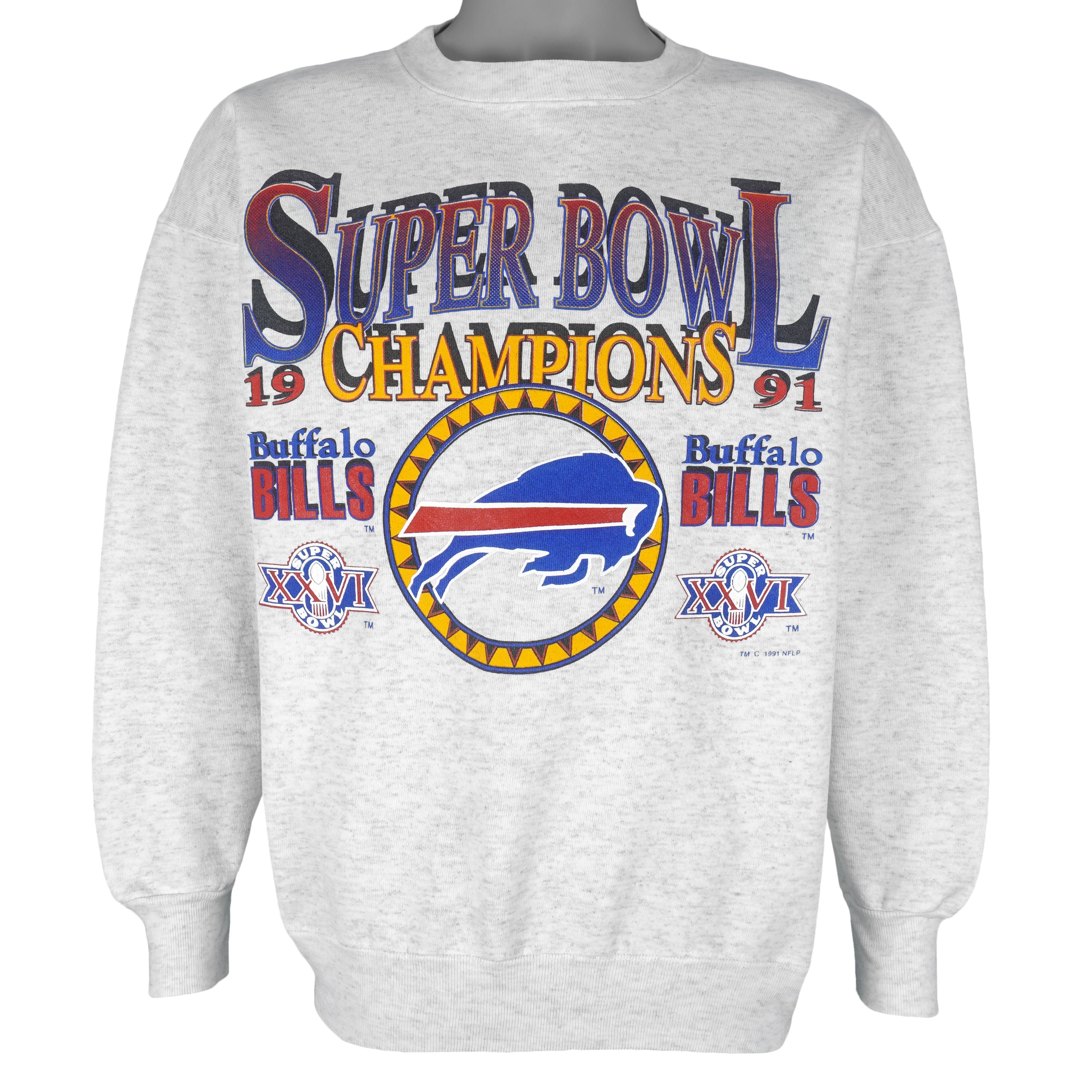 VINTAGE NFL BUFFALO BILLS SWEATSHIRT 1991 SIZE XL MADE IN USA