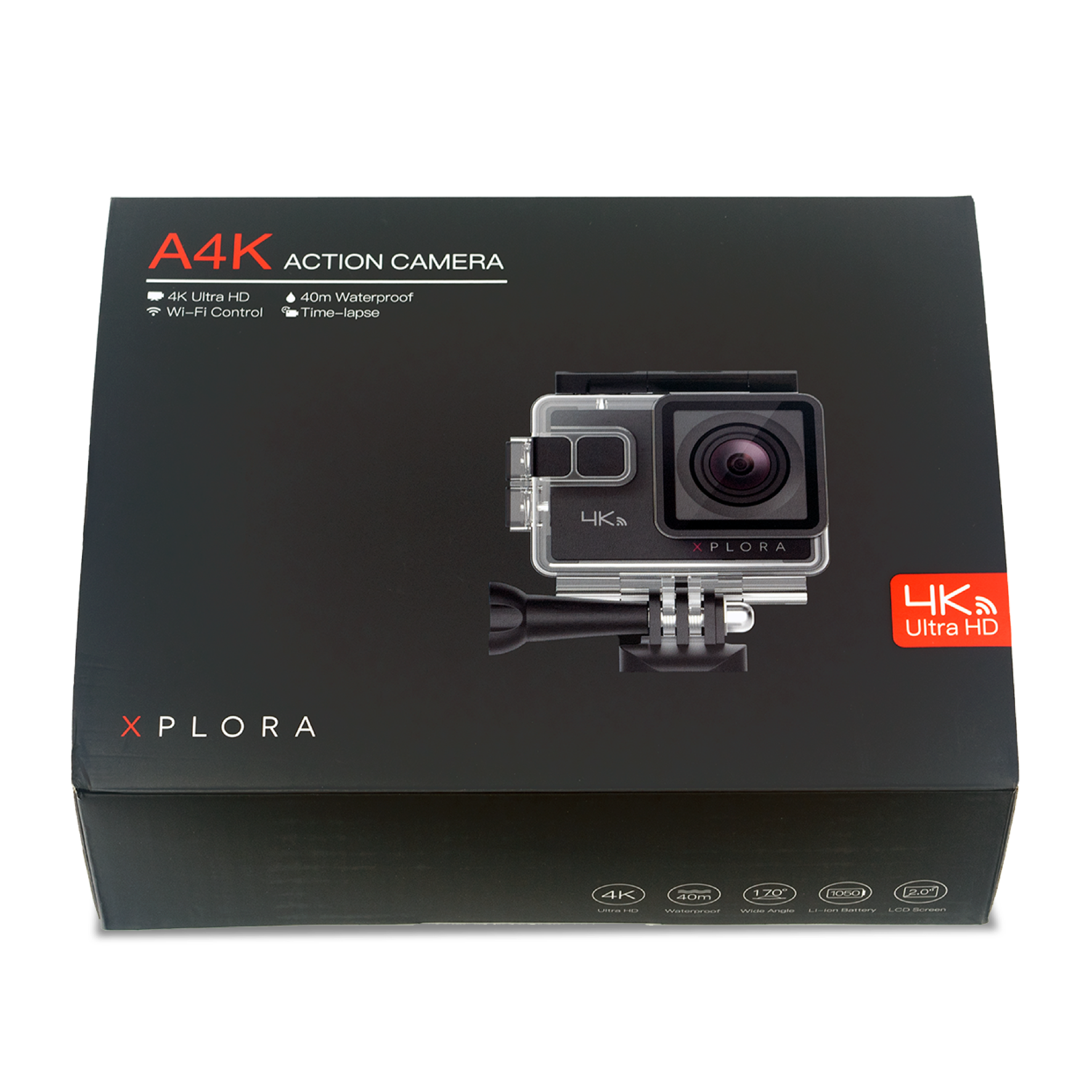 XPLORA Action Cam in the box