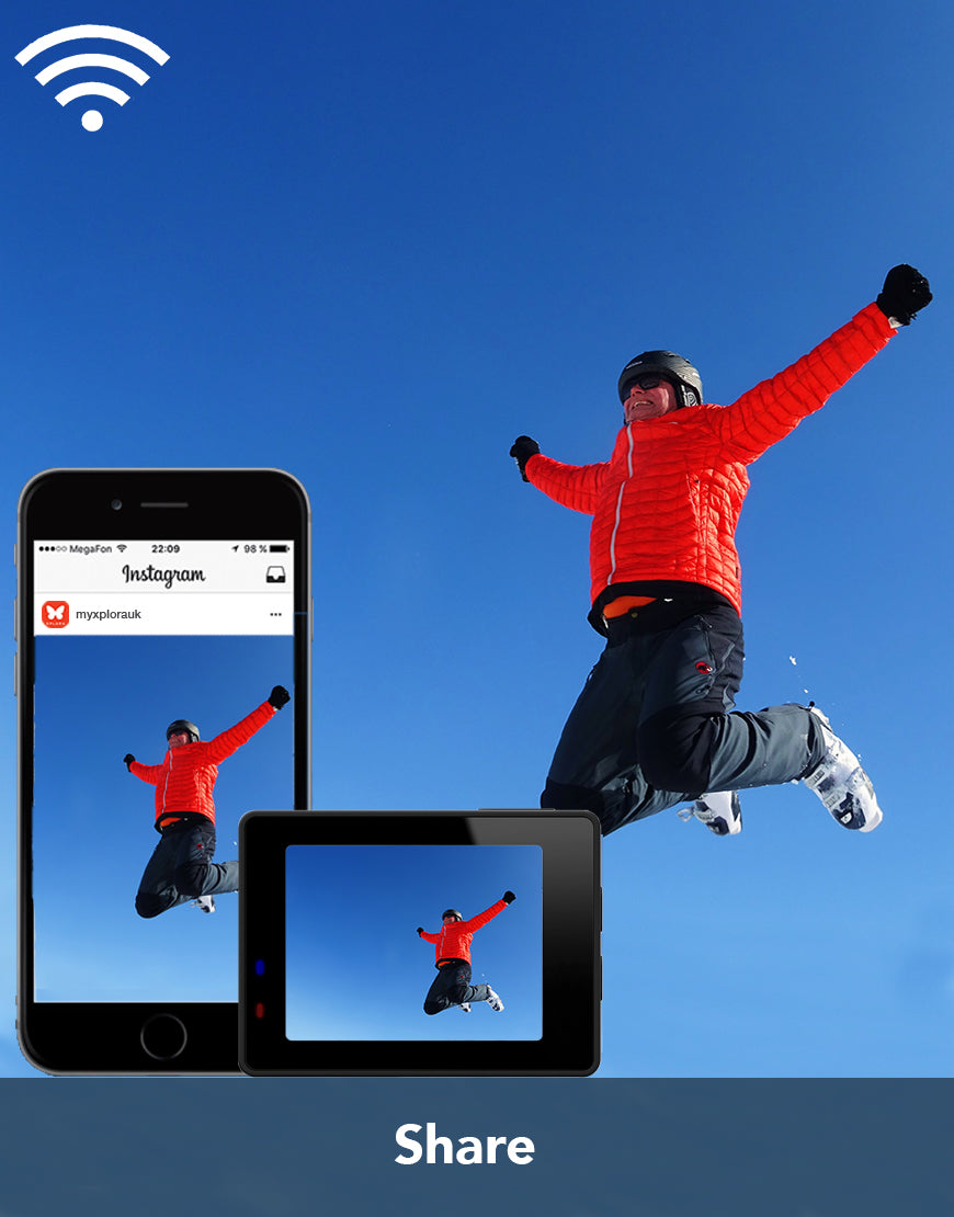 XPLORA Action Camera share