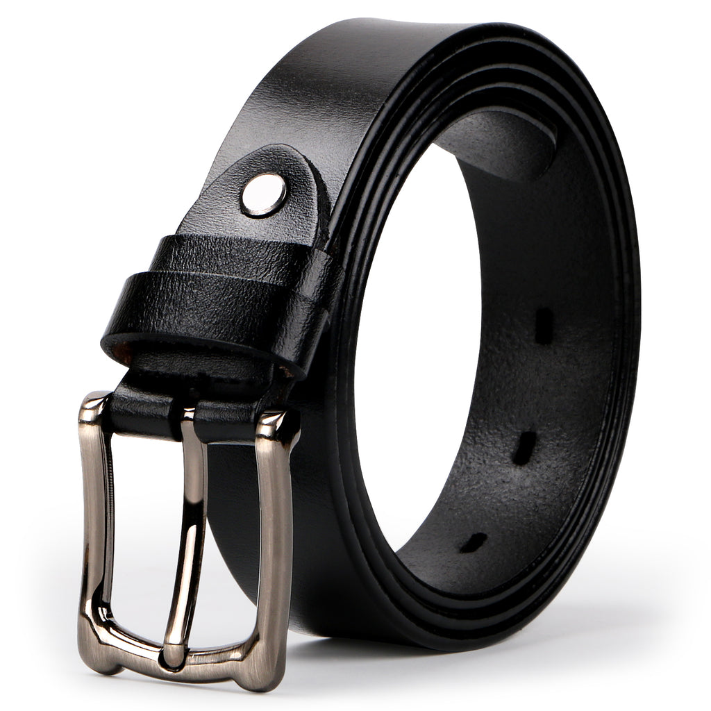 Women's leather belt black-jeans dress belt plus size-Jasgood – JASGOOD ...