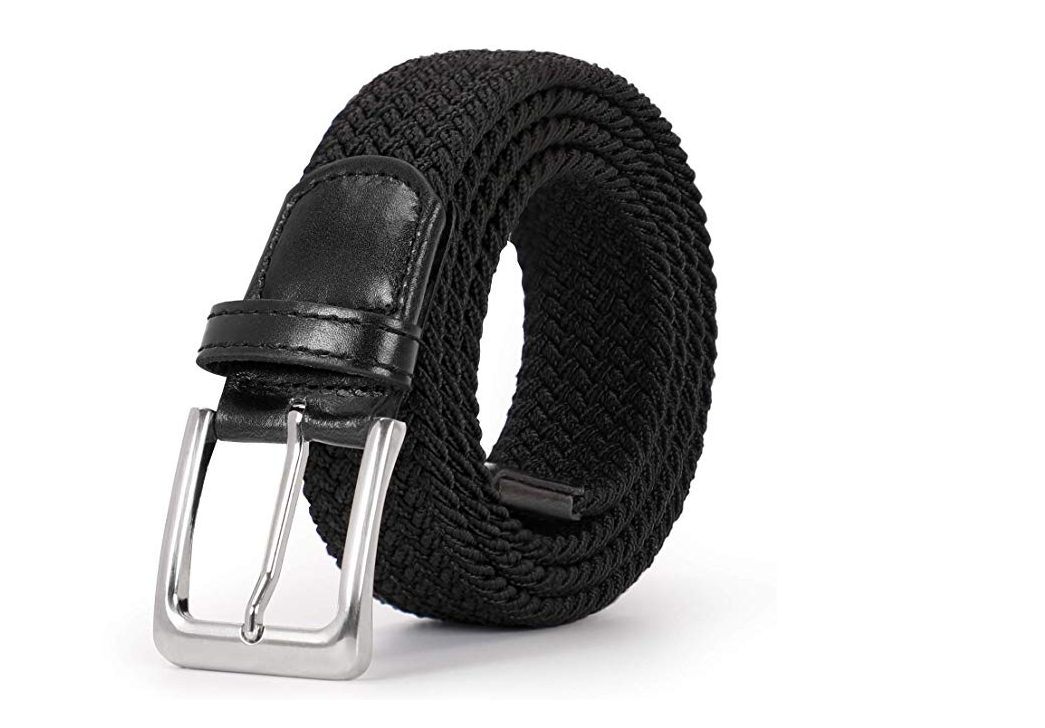 Braided Elastic Belt for Men Women Junior-Woven Canvas Stretch Belts b ...