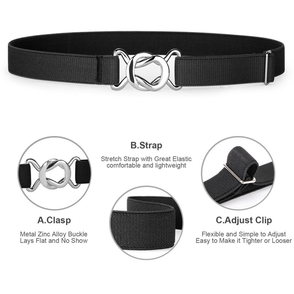 Kids belt elastic stretch-Adjustable belt for boys and girls-Jasgood ...