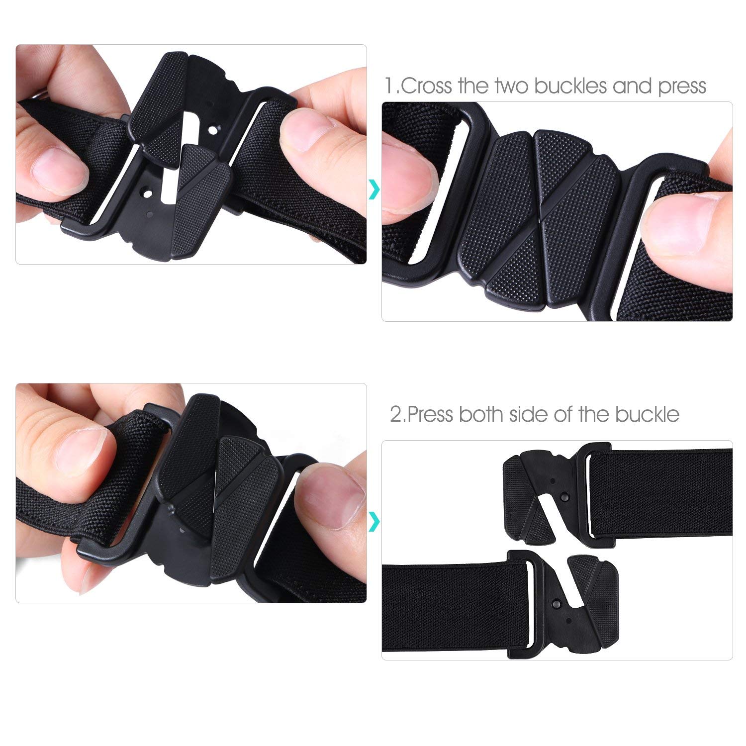 Invisible women elastic belt -Stretch adjustable web belt-Jasgood ...