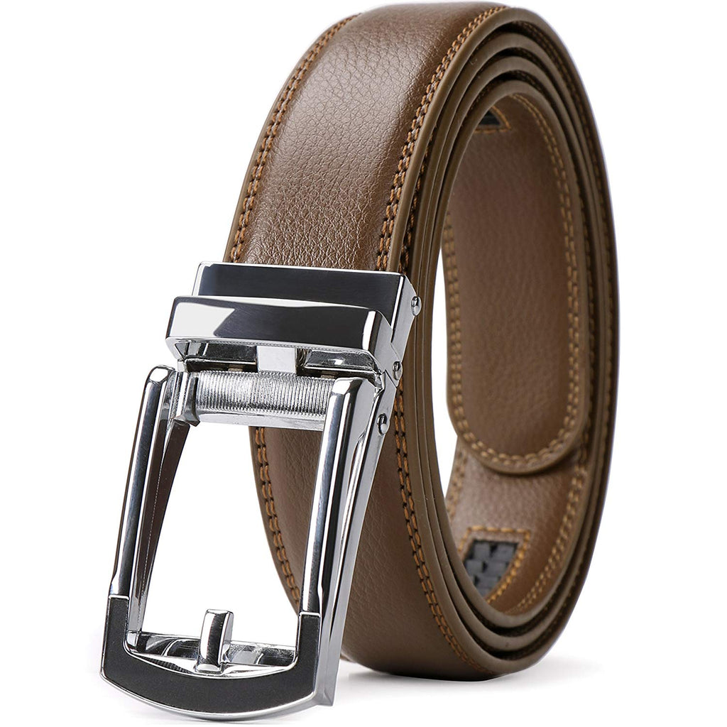 Leather ratchet belt for men-Automatic Buckle-Jasgood – JASGOOD OFFICIAL