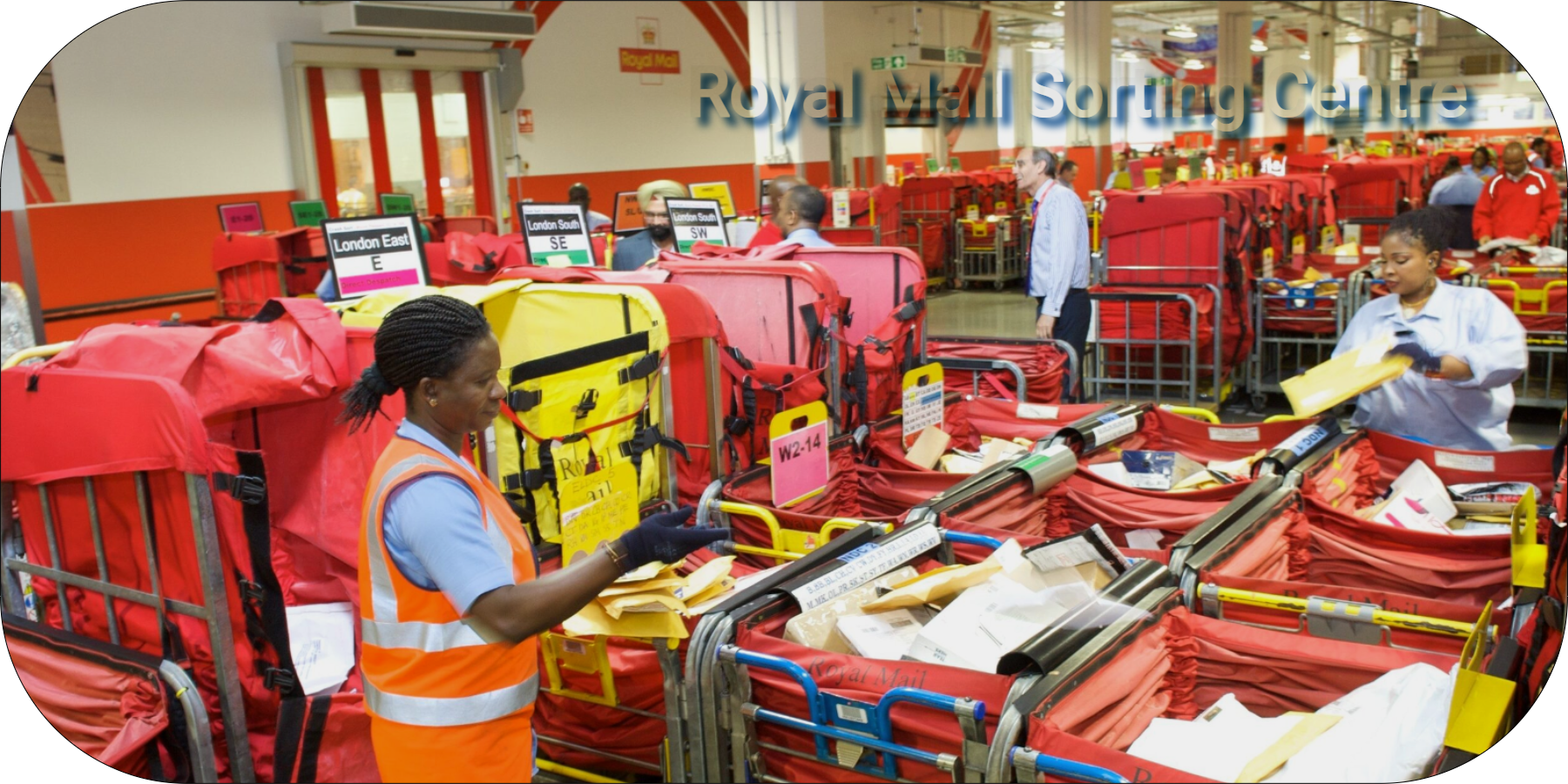 Typical Royal Mail Sorting Office