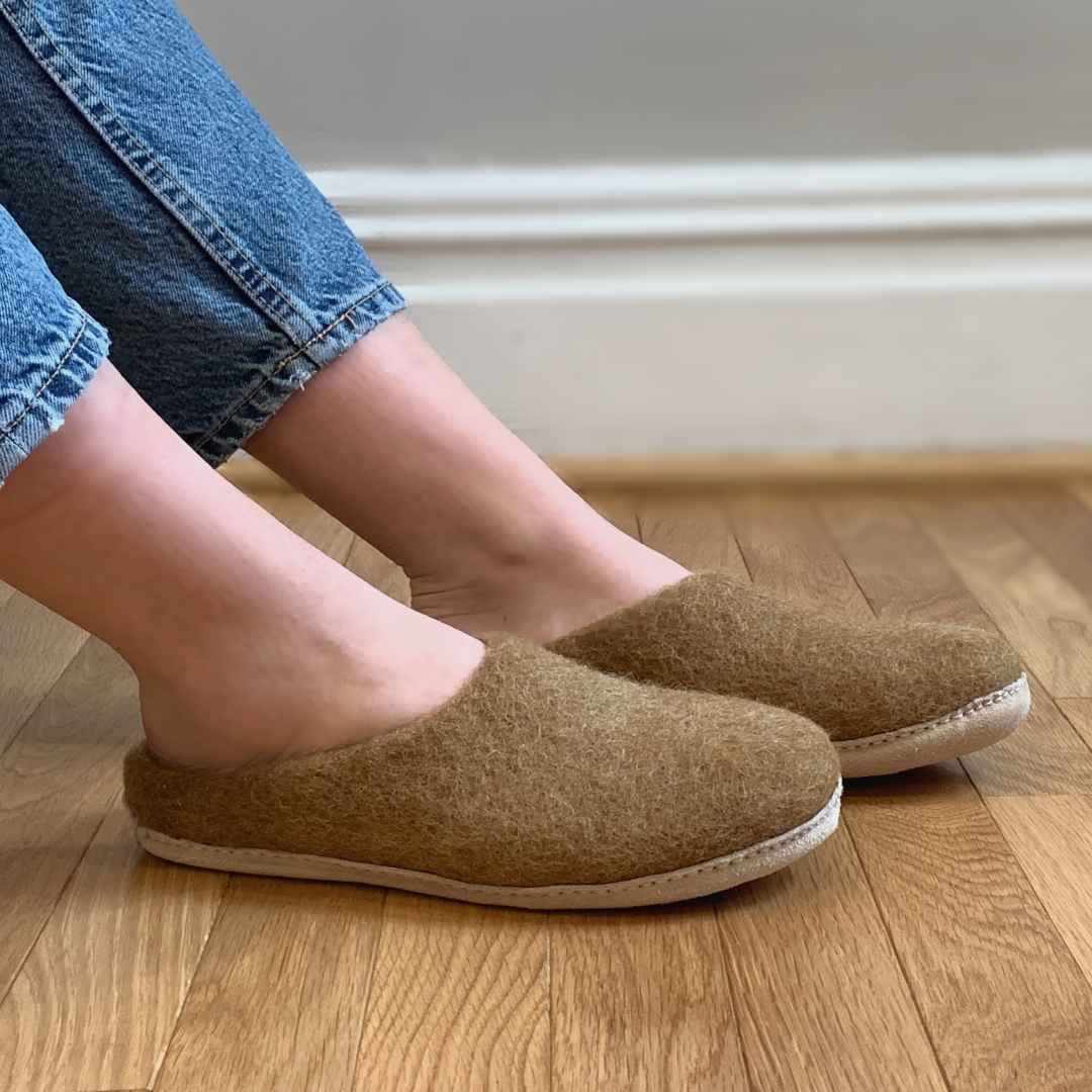 Stop Sweaty Feet with Wool Slippers - Nootkas