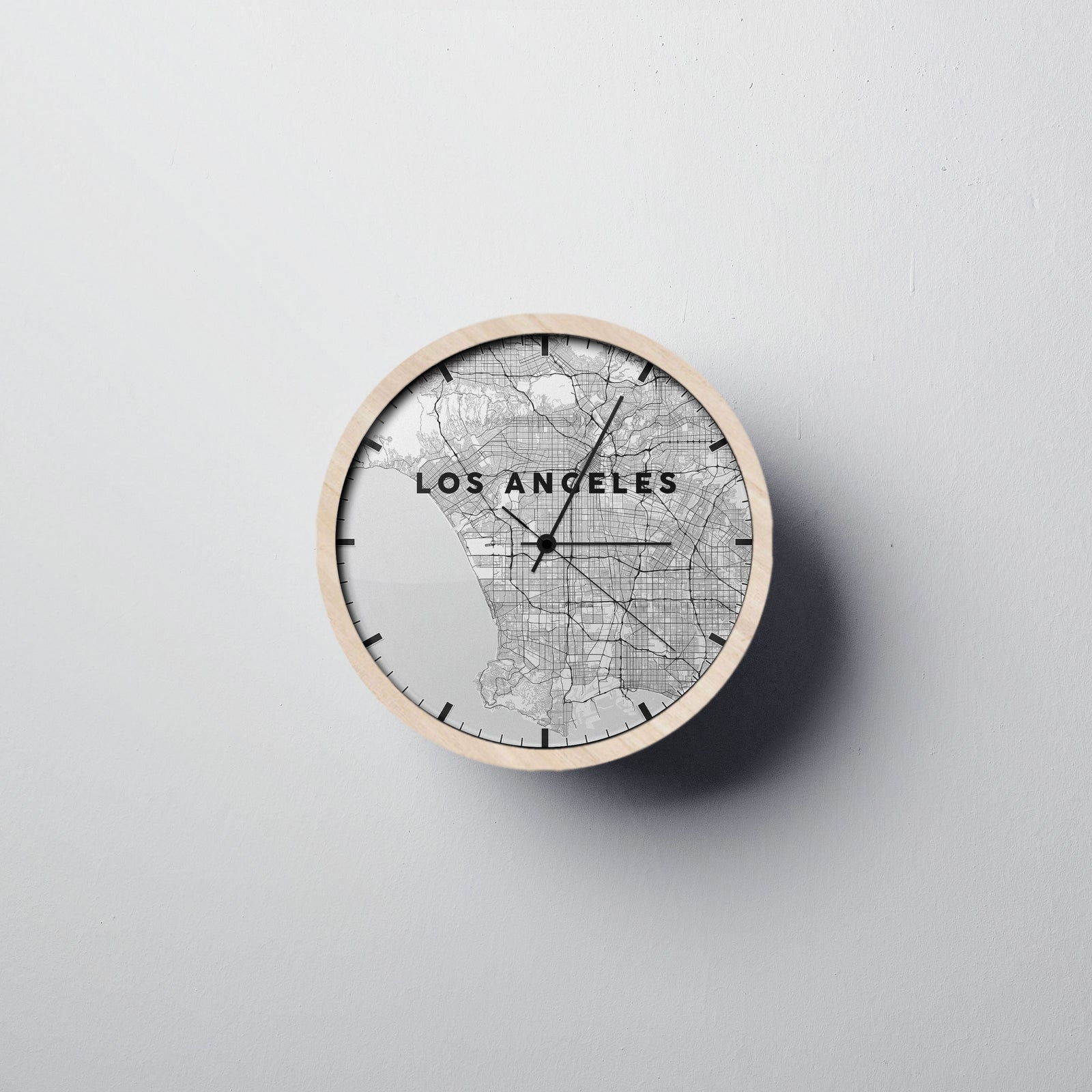 San Francisco Modern Wall Clocks - City Map Wall Clocks - Point