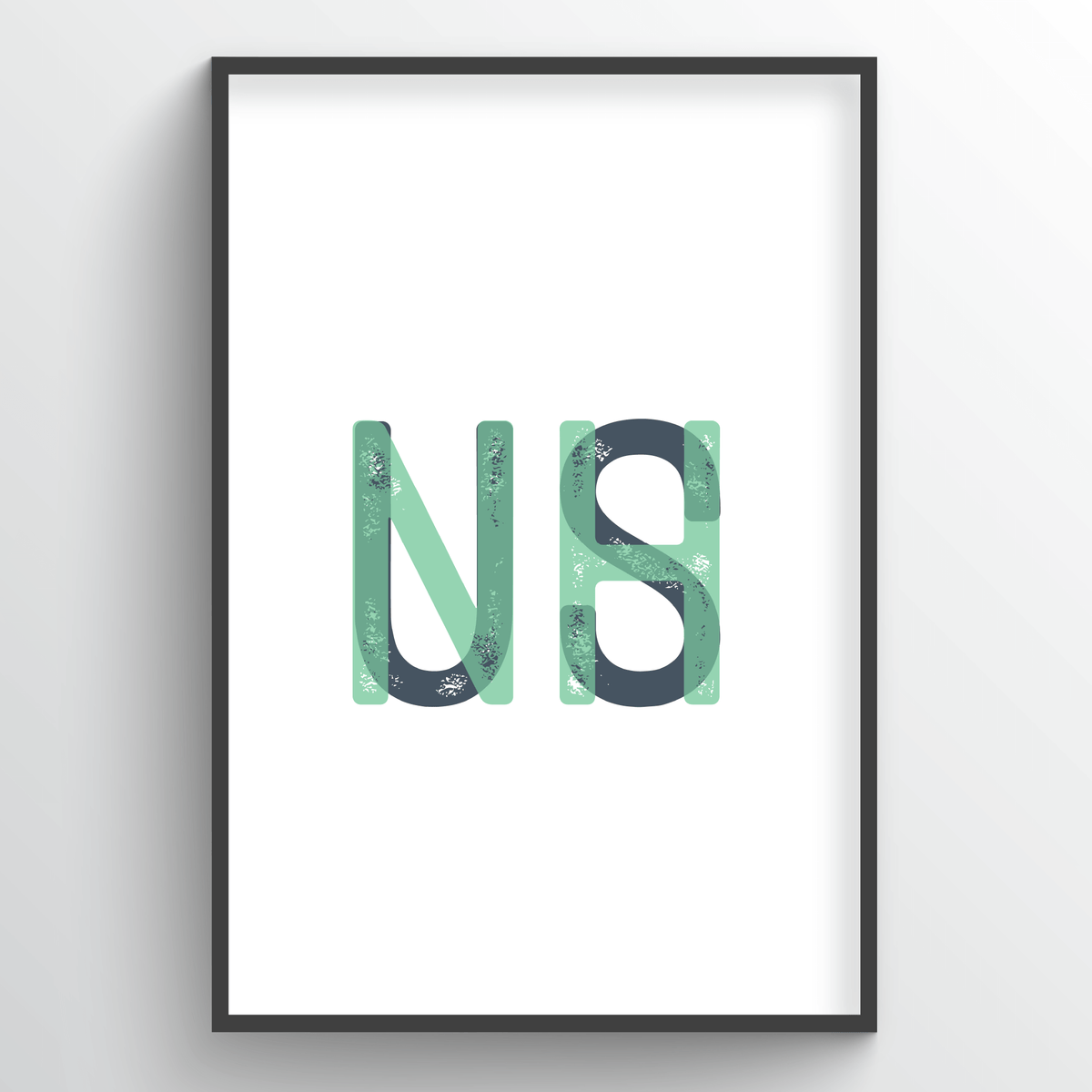 “Initials” New Hampshire state word art prints Starting at 39