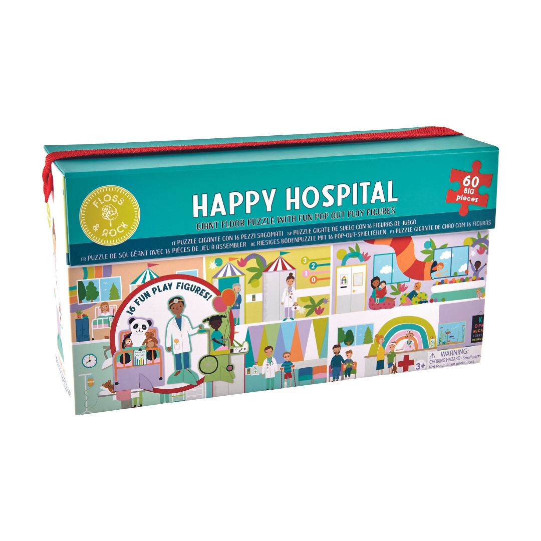 Floss & Rock 60pc Giant Floor Puzzle With Pop Out Pieces - Happy Hospitals