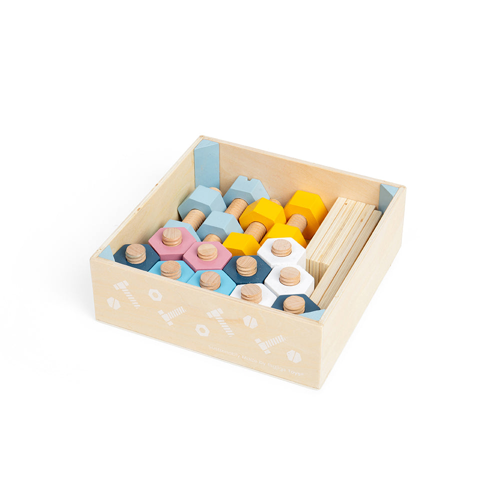 Bigjigs Toys FSC Crate of Nuts & Bolts