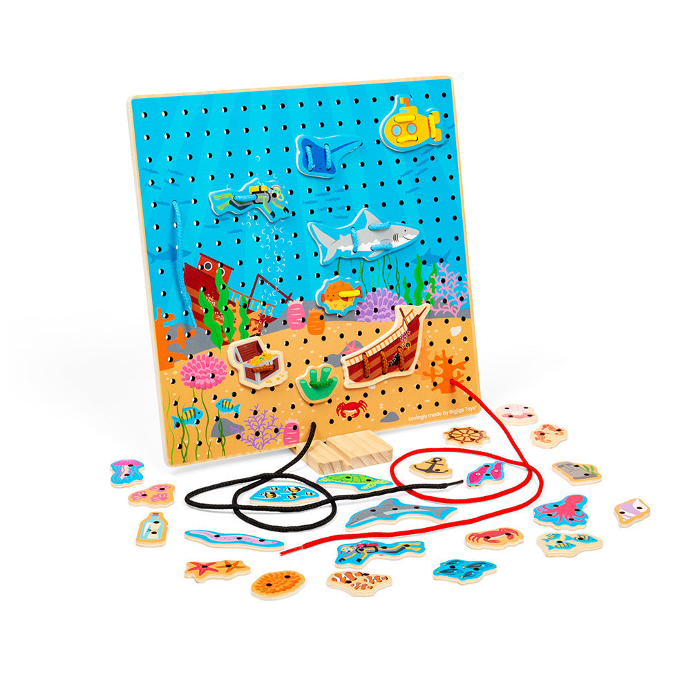 Bigjigs Toys Marine Lace-a-Shape