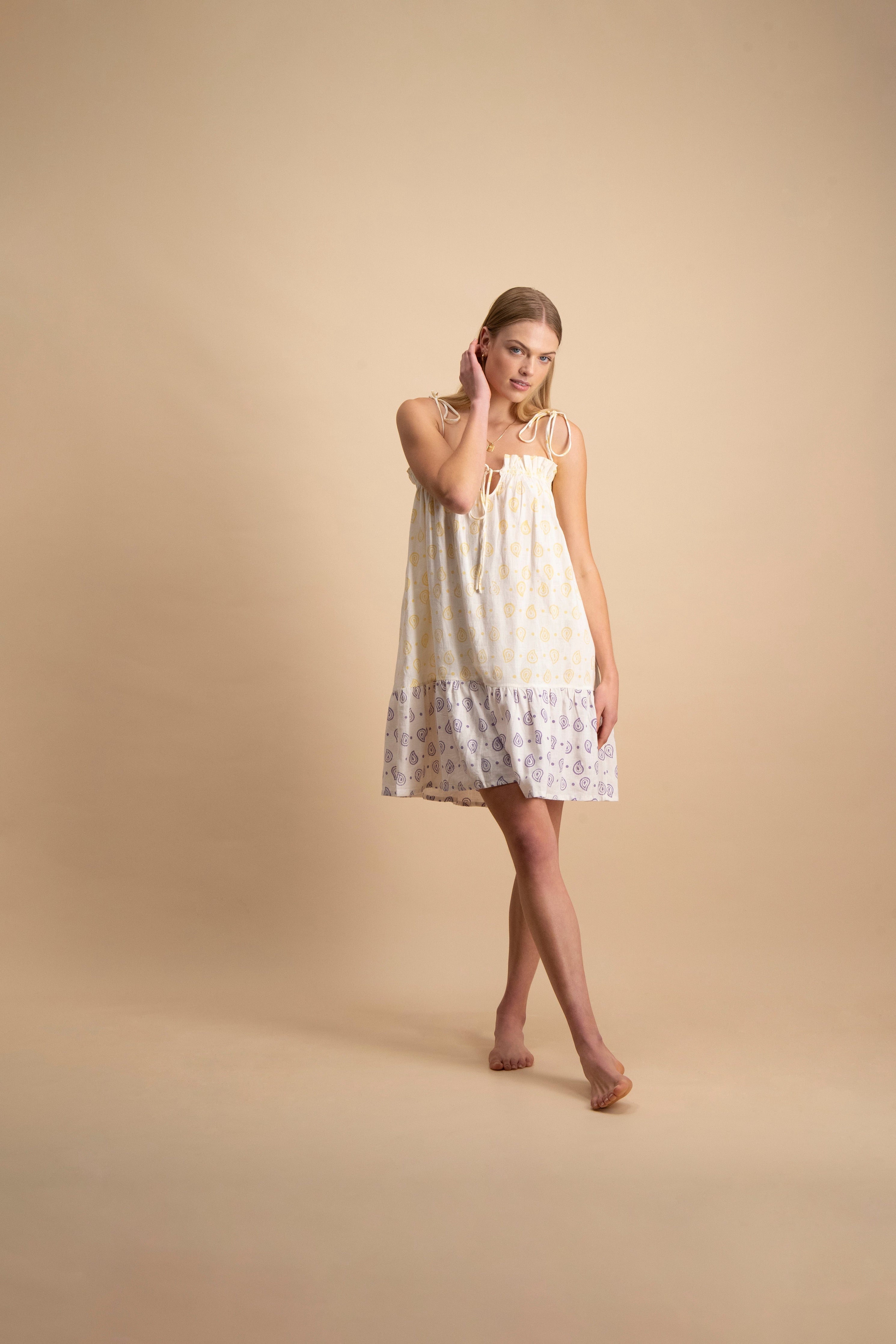 Cloe Cassandro DAISY DRESS - WHITE MULTI - XS product