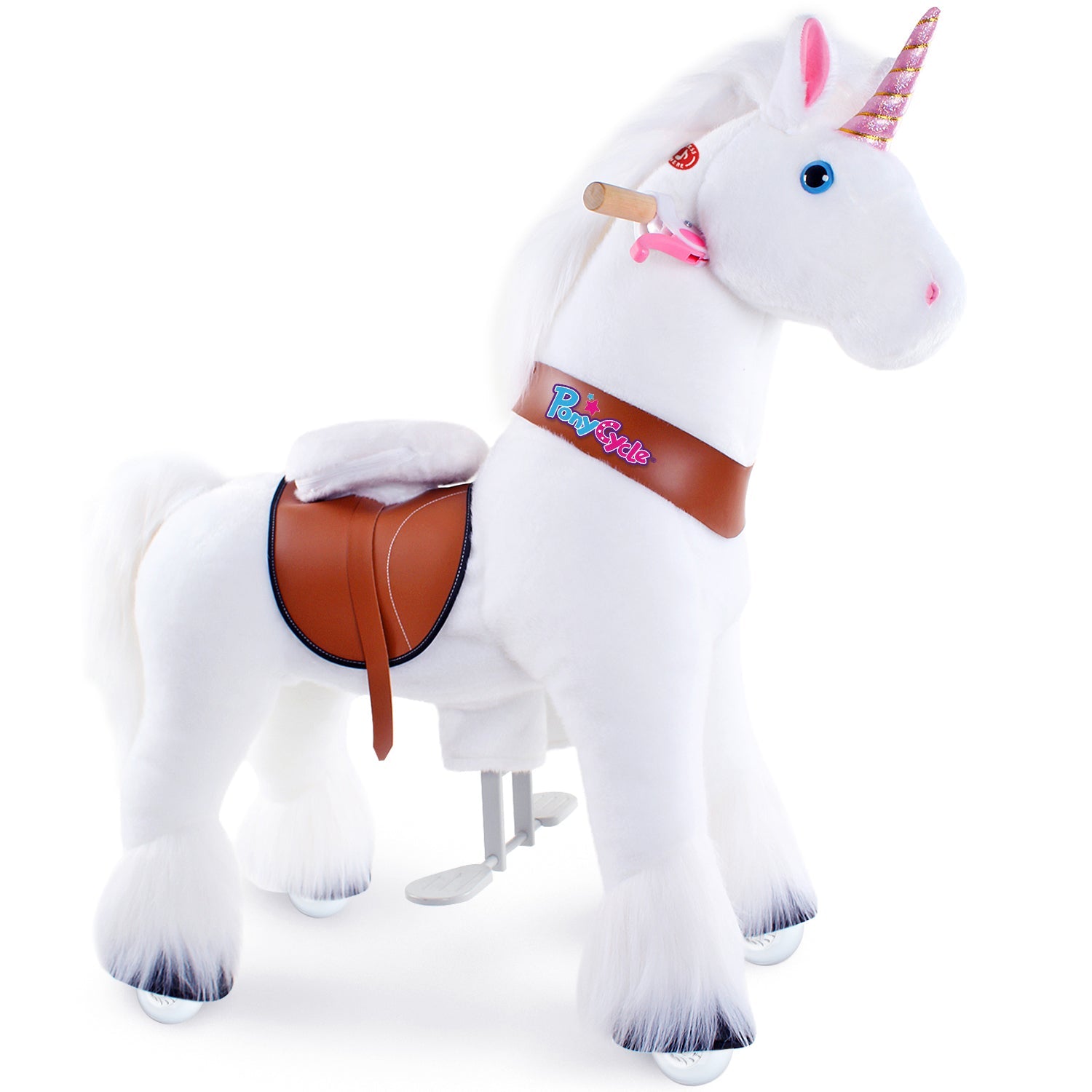 PonyCycle Unicorn Riding Toy Age 4-8 White