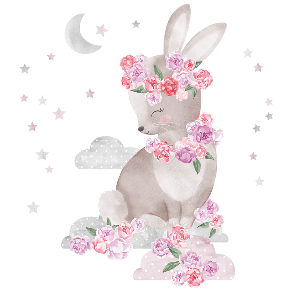 pastelowe love Wall Sticker | Pink Rabbit