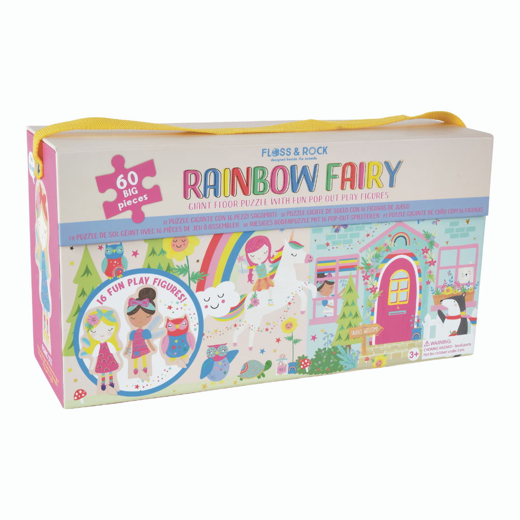 Floss & Rock 60pc Giant Floor Puzzle With Pop Out Pieces - Rainbow Fairy