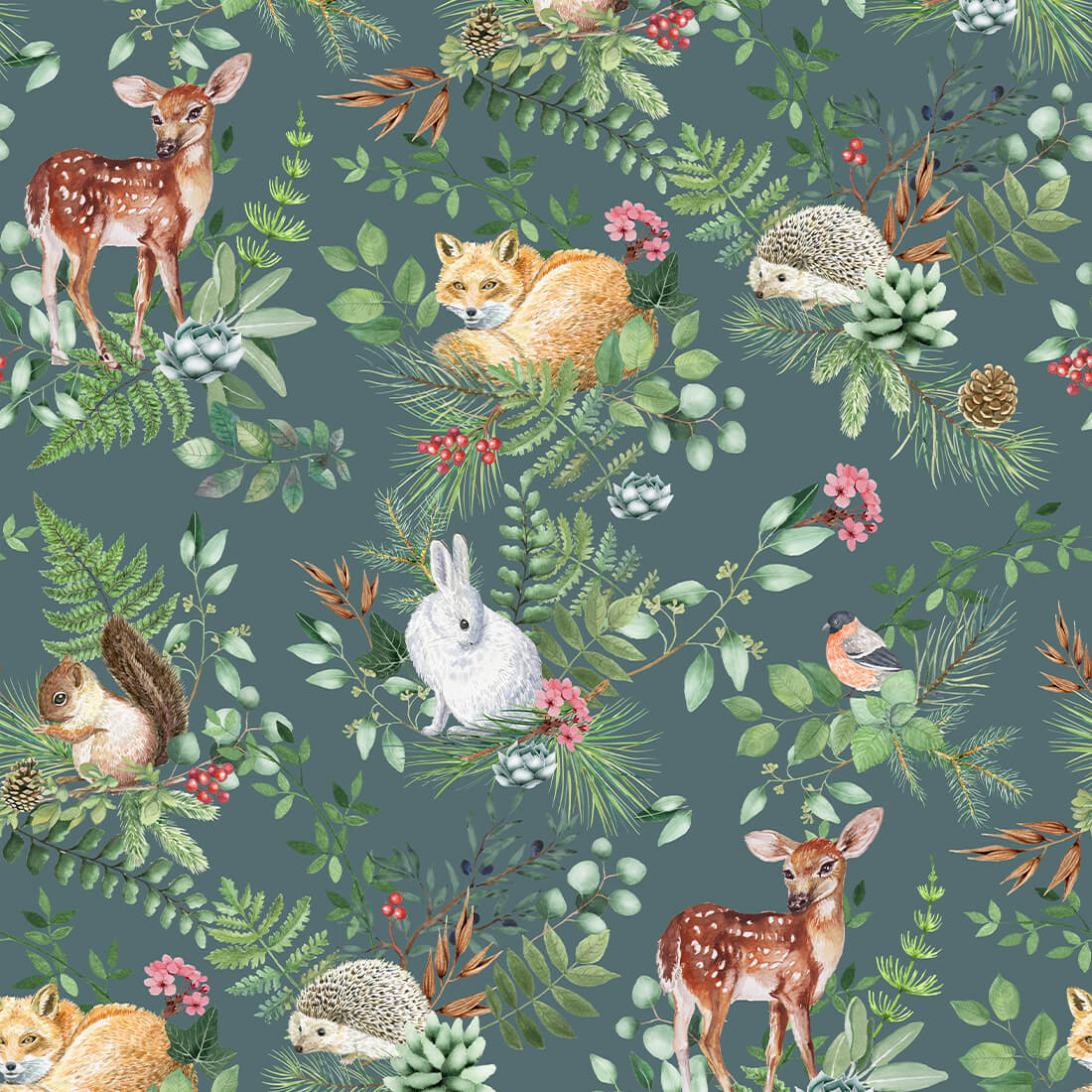 pastelowe love Wallpaper | Woodland Green