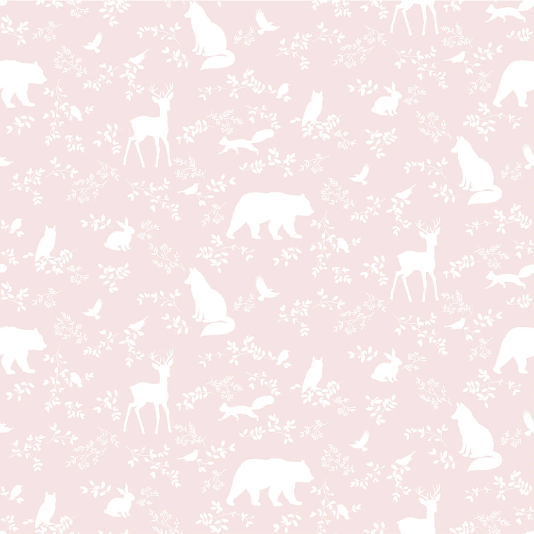 pastelowe love Wallpaper | Forest Animals Pink