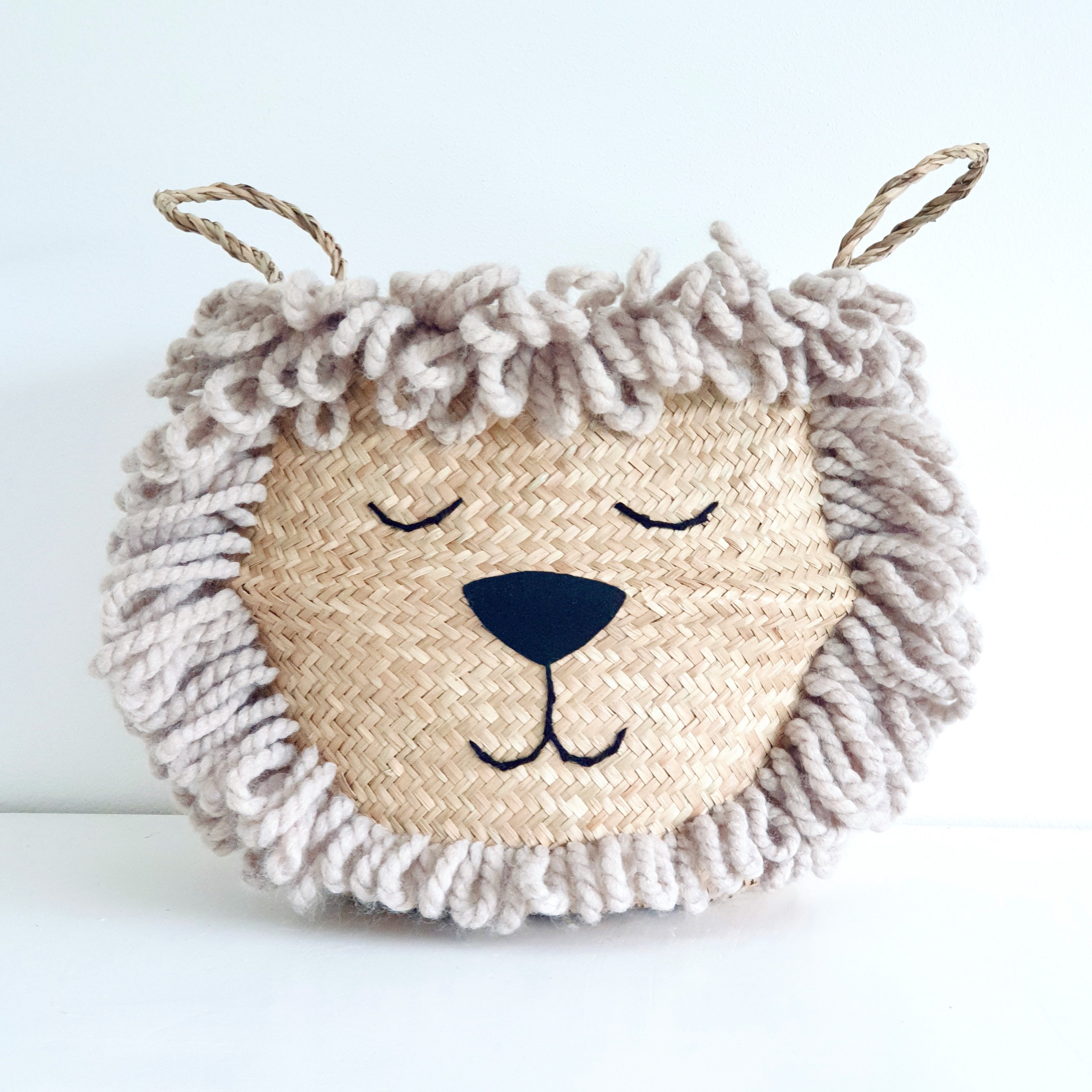 Bellybambino Natural Lion Basket - Medium