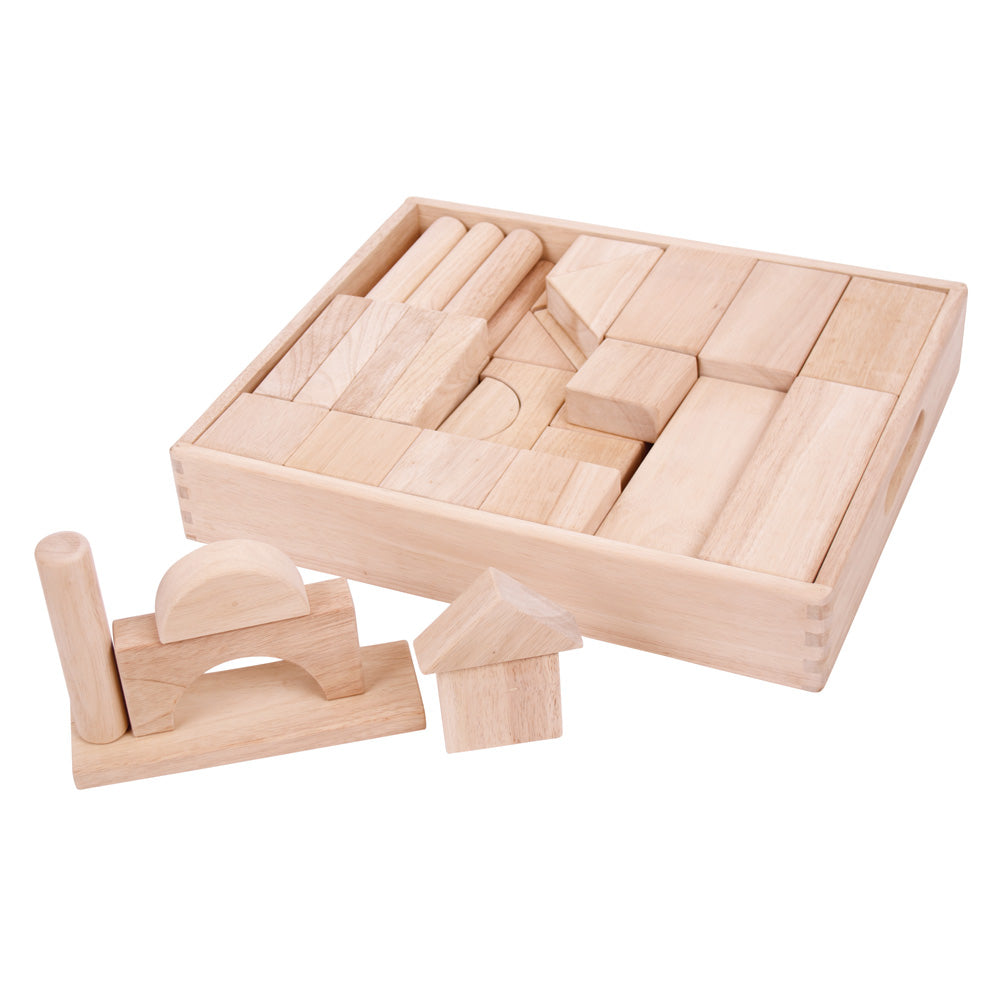 Bigjigs Toys Large Wooden Stacking Blocks